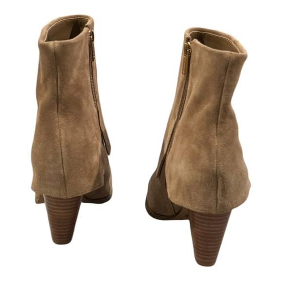 JESSICA SIMPSON Coulton Suede Foldover Bootie Sandstone Size 9 - Picture 5 of 9